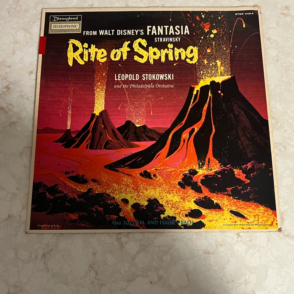 Disneyland Fantasia Rite of Spring and Toccata and Fugue Leopoldo Stokowski